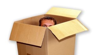 hombre caja